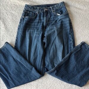 H&M Deep Blue Wide Leg Jeans